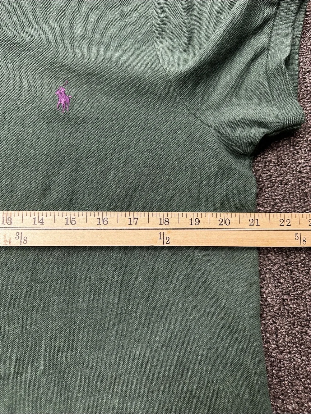 Polo Ralph Lauren The Iconic Mesh Polo Custom Slim Fit Size L Green -NWT